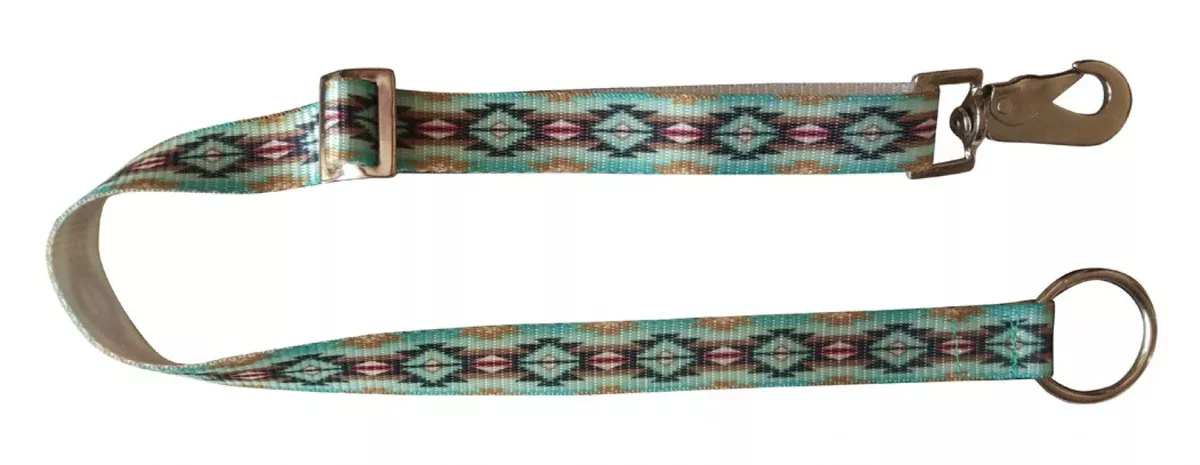 1" NAVAJO PRINT NYLON ADJUSTABLE BUCKET HANGER. MEASURES 30" LONG