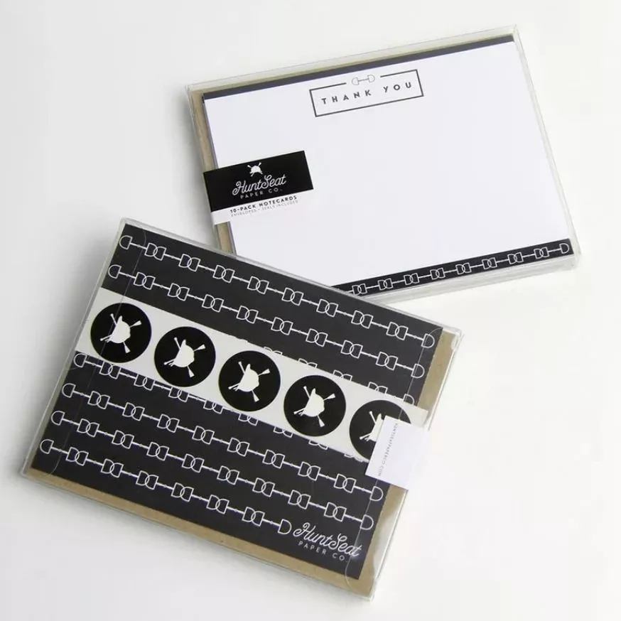 10-Pack Snaffle Bit Thank You Cards