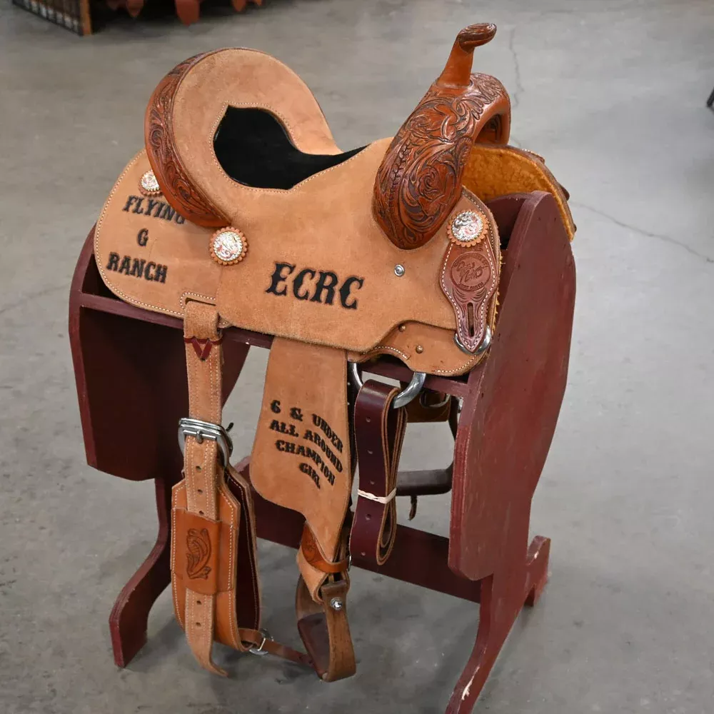 12.5" USED JEFF SMITH JACKIE GANTER BARREL SADDLE