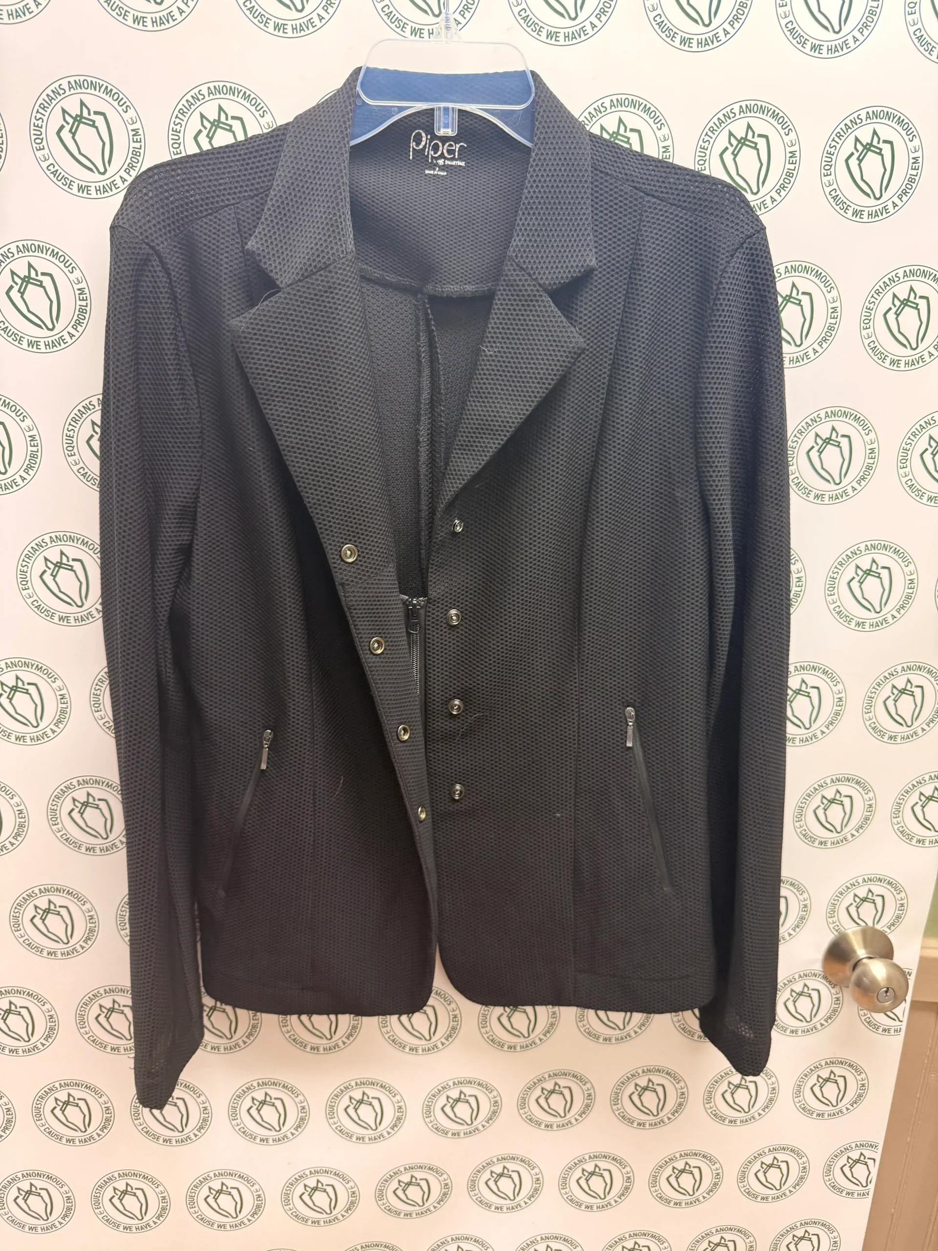 12 Women's Mesh Show coat Black 4 button