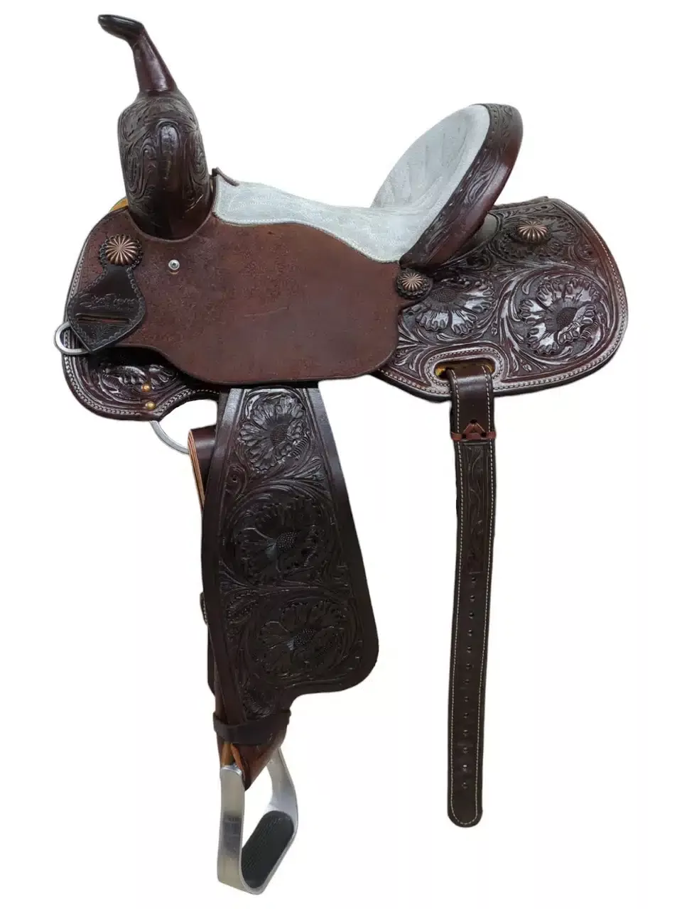 13.5″ New Scott Thomas Flex Tree Western Barrel Saddle BR800-14