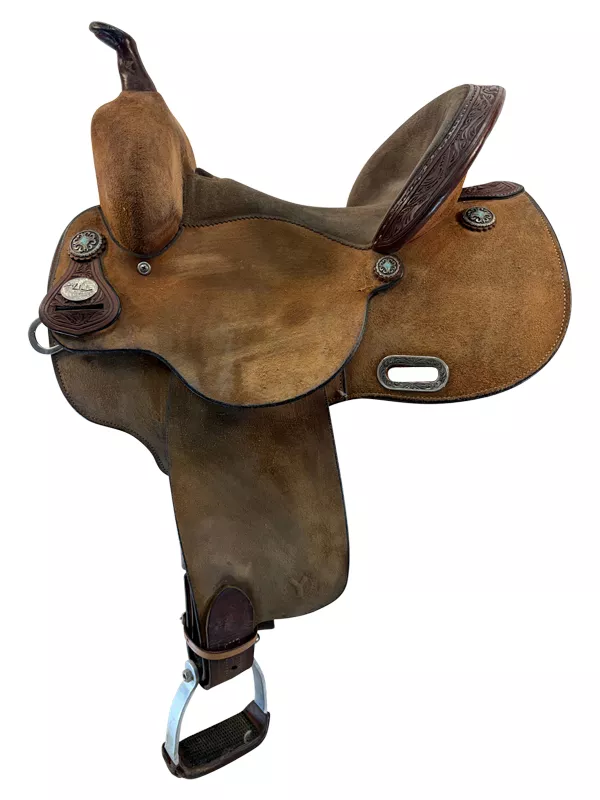 13.5Inch Used Circle Y Kelly Kaminski Barrel Saddle Medium Tree 1506