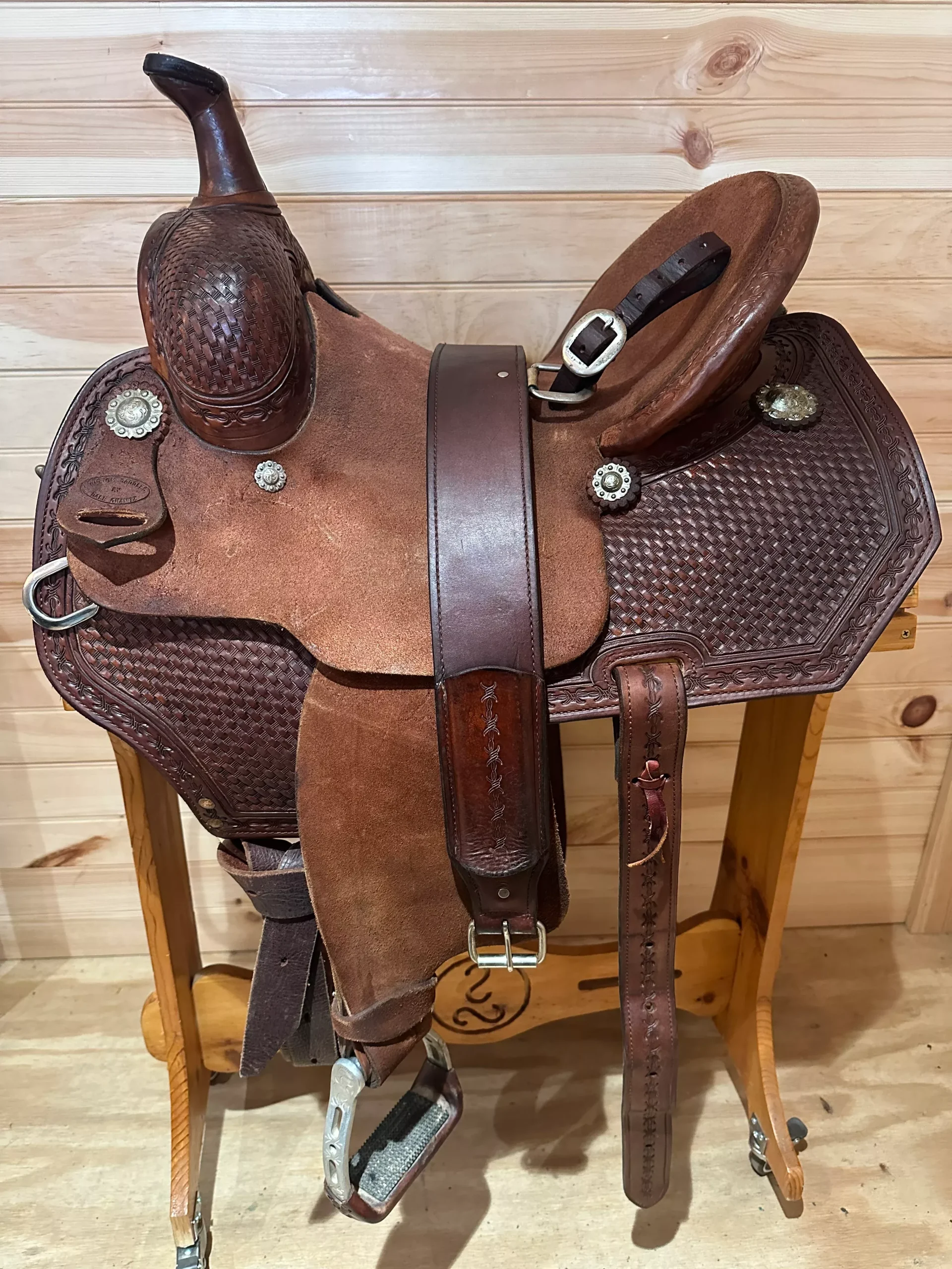 14.5” Dale Chavez Barrel Racing Western Saddle