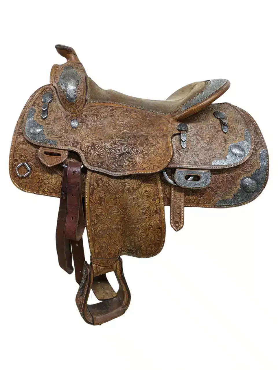 14.5 Inch Used Blue Ribbon Western Show Saddle