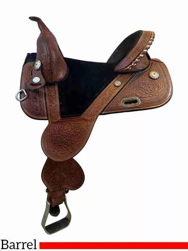 14.5 Inch Used Circle Y Treeless Barrel Saddle