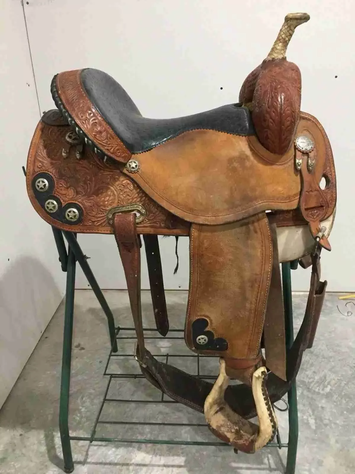 14.5” Martha Josey Circle Y Barrel Saddle