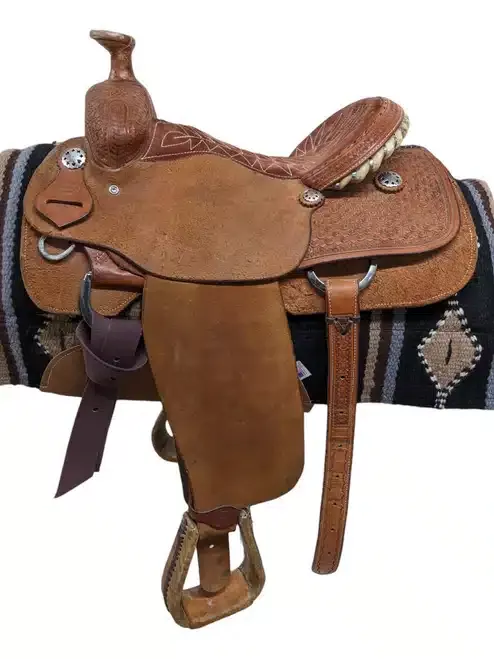 14.5″ Used Fort Worth Western Roping Saddle 712-5692