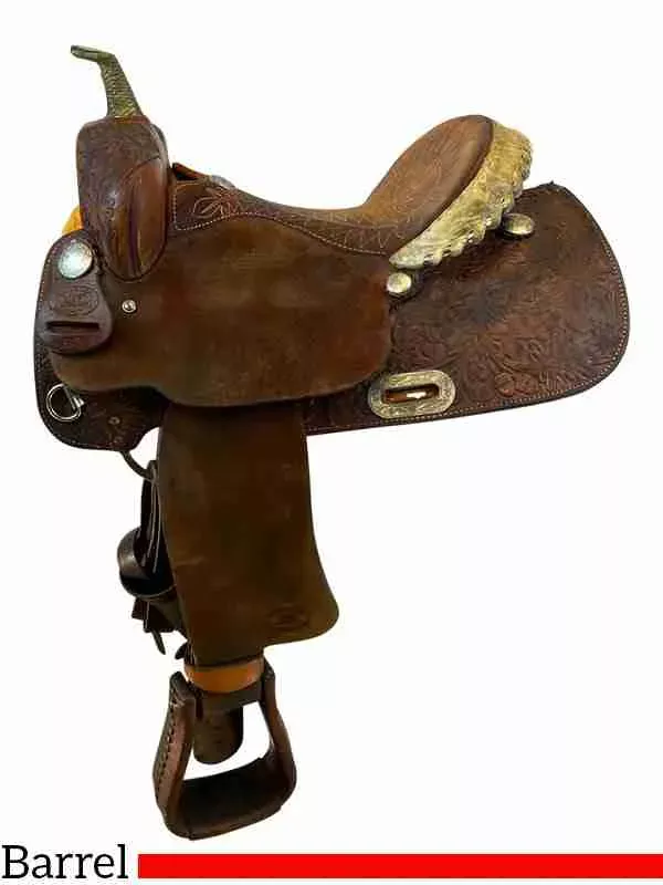 14 Inch Used Billy Cook Barrel Saddle 1507