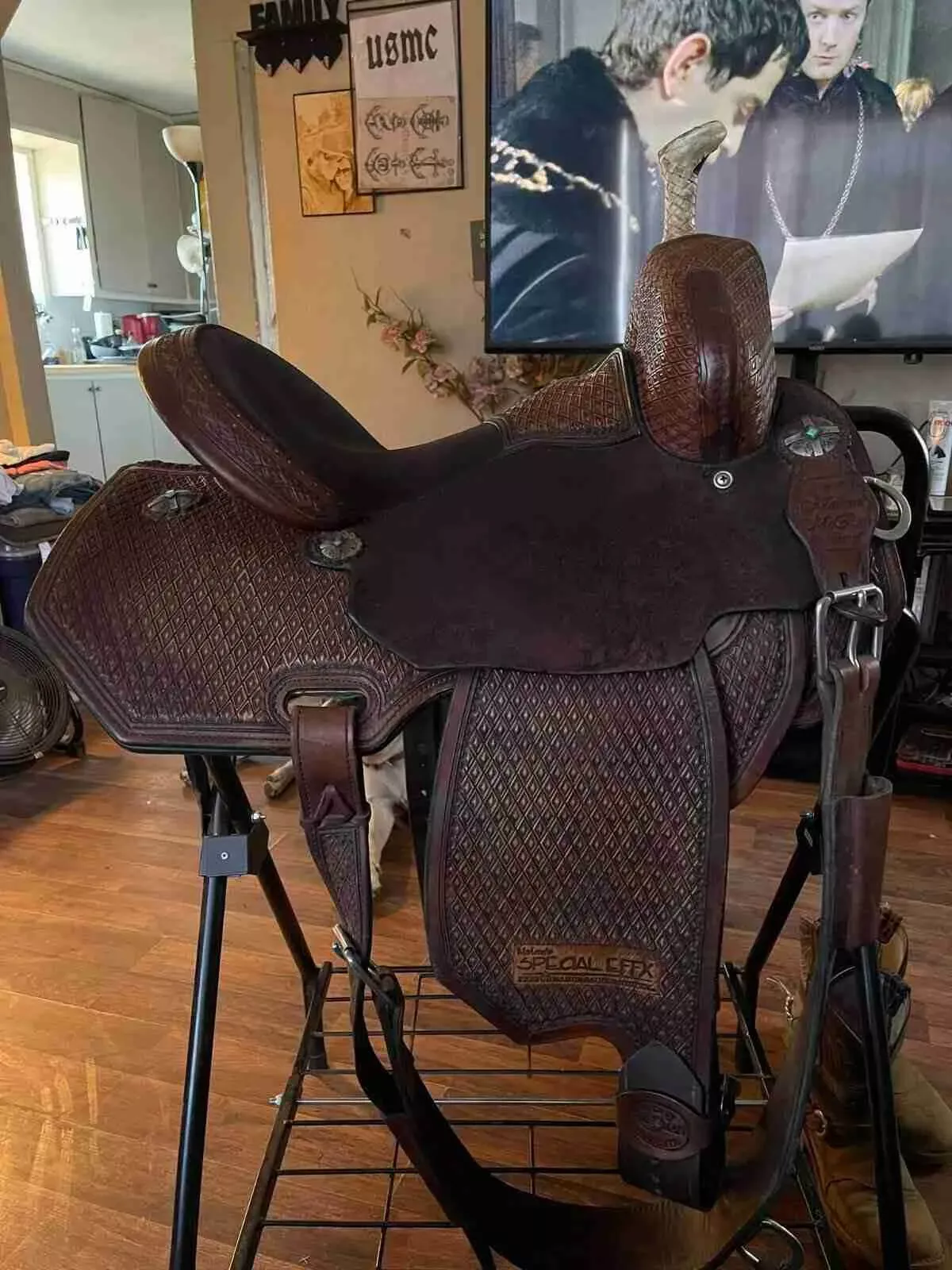 14 Marlene Mcrae Barrel Saddle For Sale