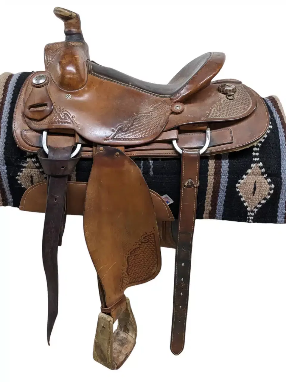 14″ Used McCall Saddlery Western Roping Saddle 712-5689