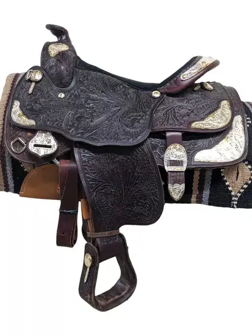15.5″ Used Unbranded Western Show Saddle 723-5933