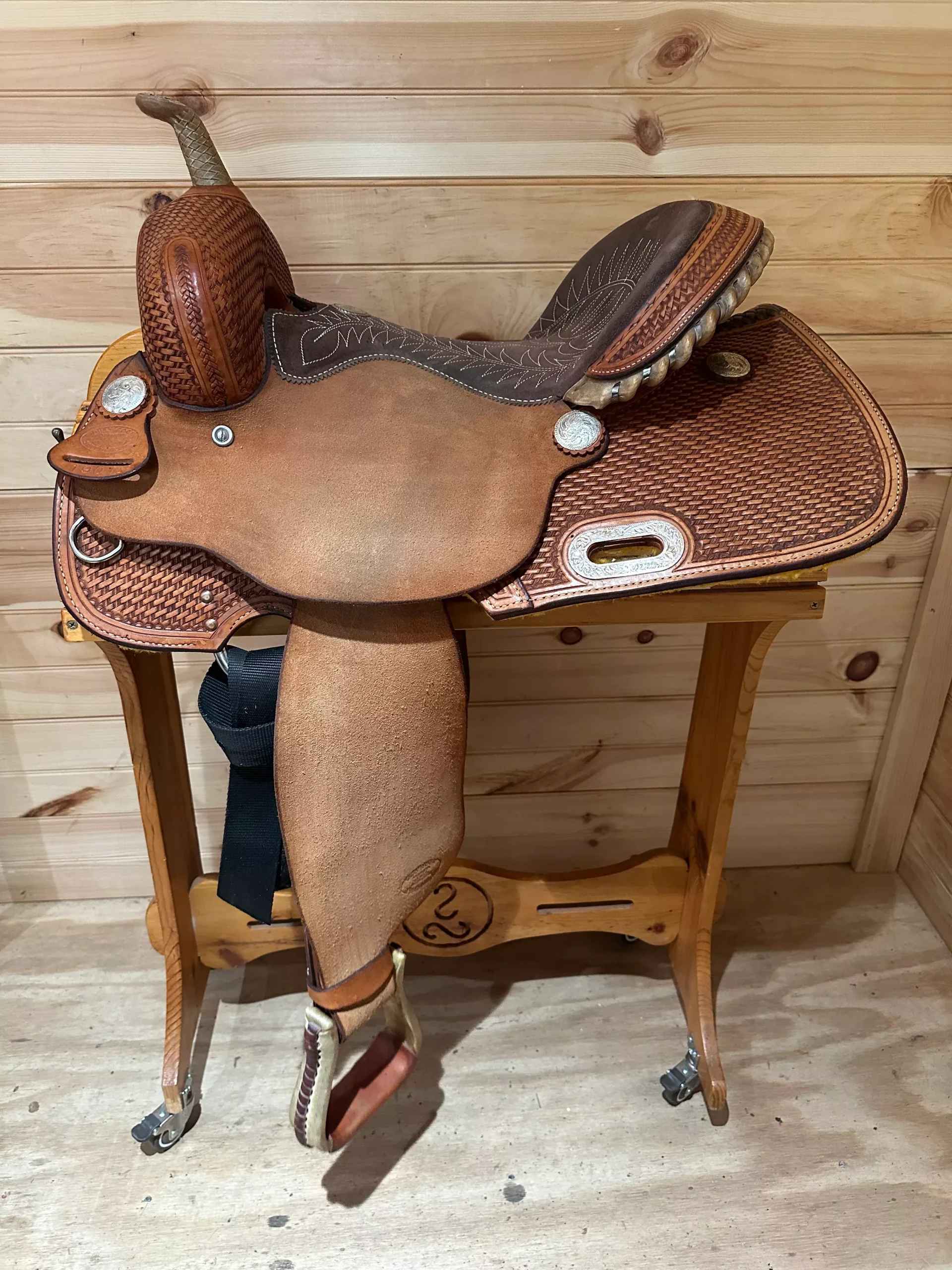 15” Billy Cook Maker Sulphur,OK Barrel Racing Saddle Model 1901