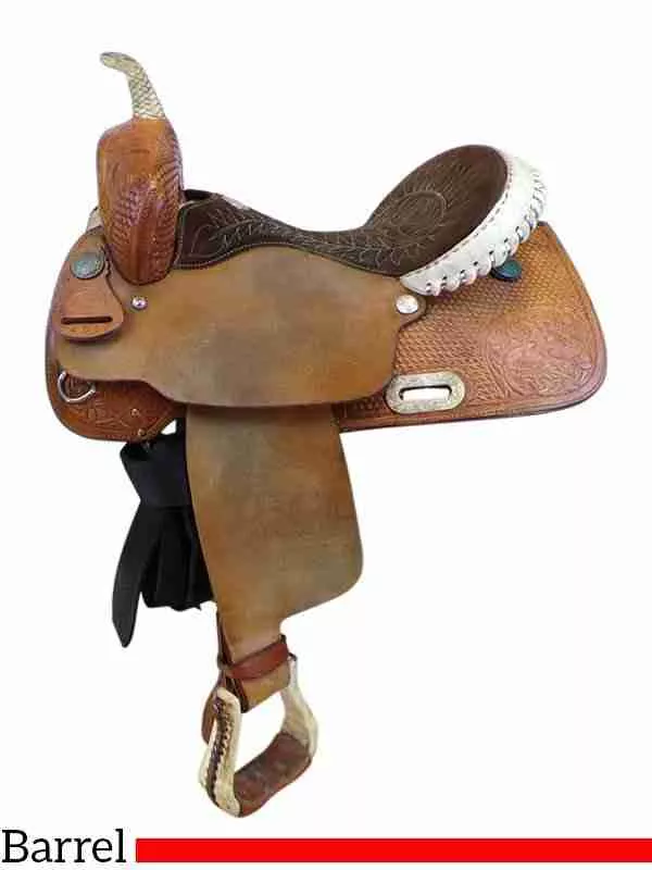 15 Inch Used Billy Cook Barrel Saddle 4027