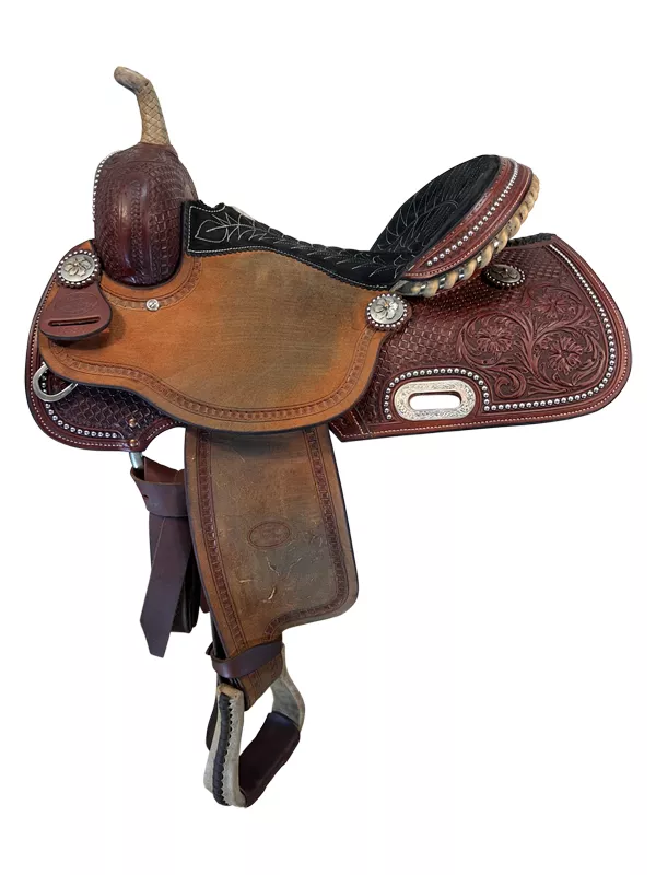 15 Inch Used Billy Cook BW Barrel Saddle 1930 Wide Tree