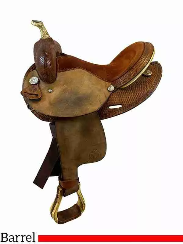 15 Inch Used Circle Y Barrel Saddle 2436