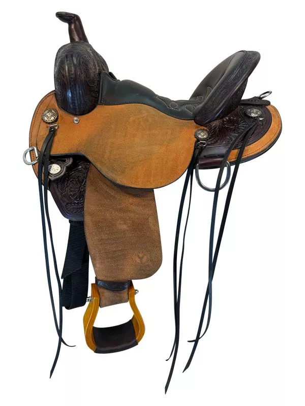 15 Inch Used Circle Y Creedmore Trail Saddle Medium Flex Tree 2384