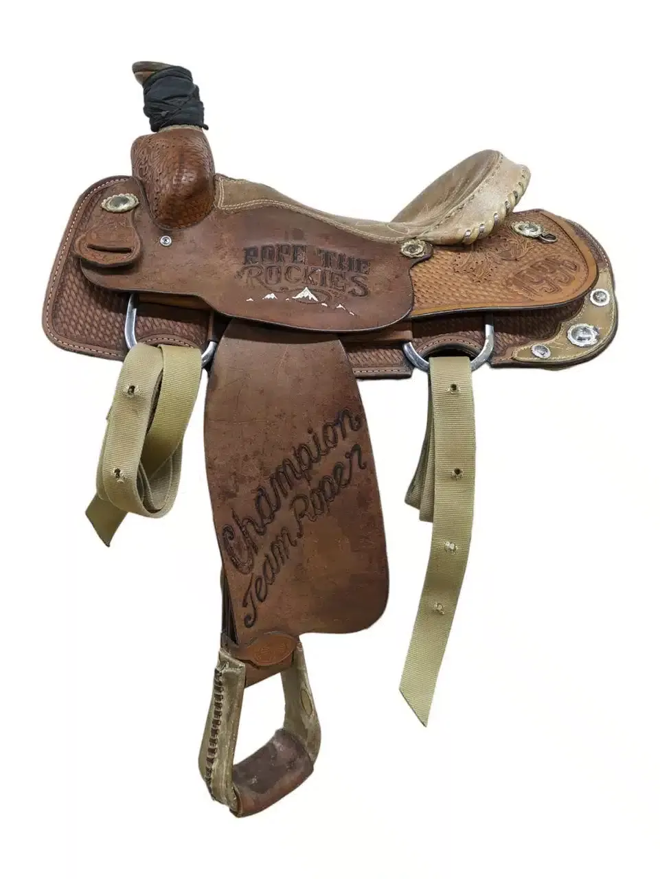 15 Inch Used Double J Western Roping Saddle 791-6995
