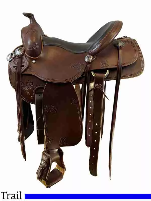 15 Inch Used RW Bowman B-Light Trail Saddle 9535