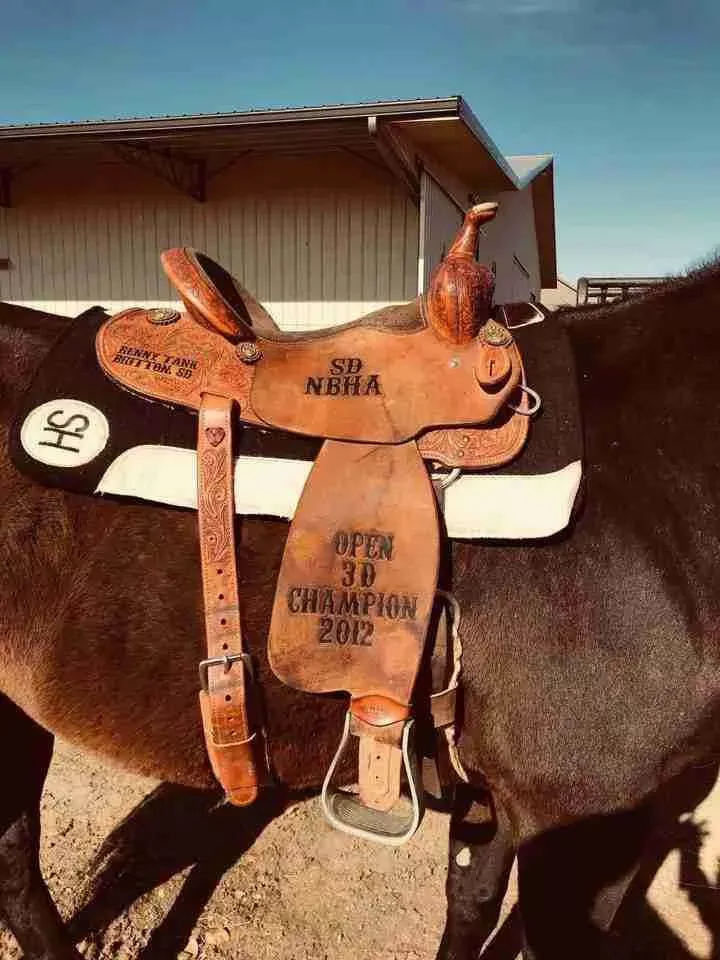 15” NBHA Cactus Barrel Saddle Fleece Suede