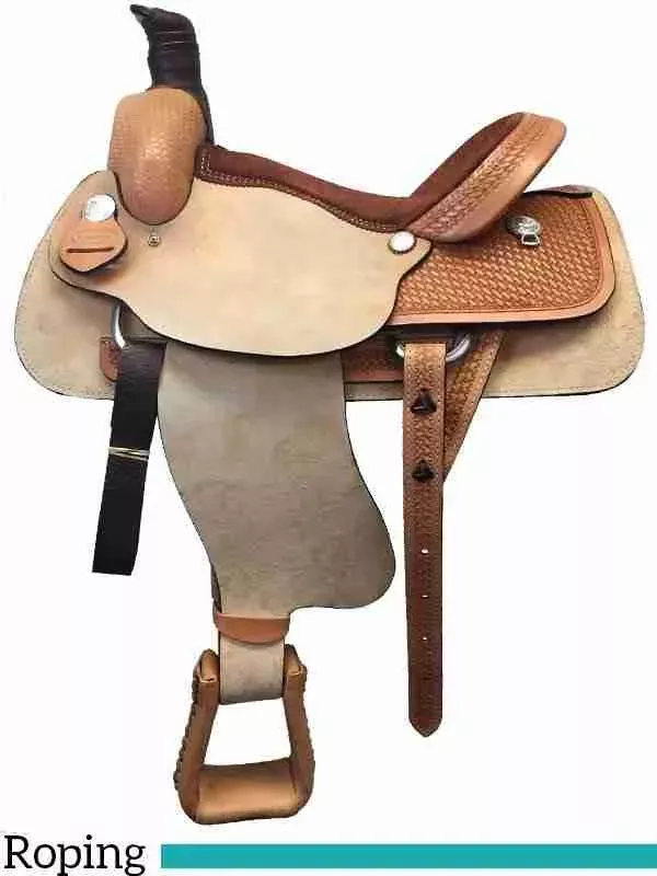 15″ to 17″ Dakota Roughout Roping Saddle 502G41