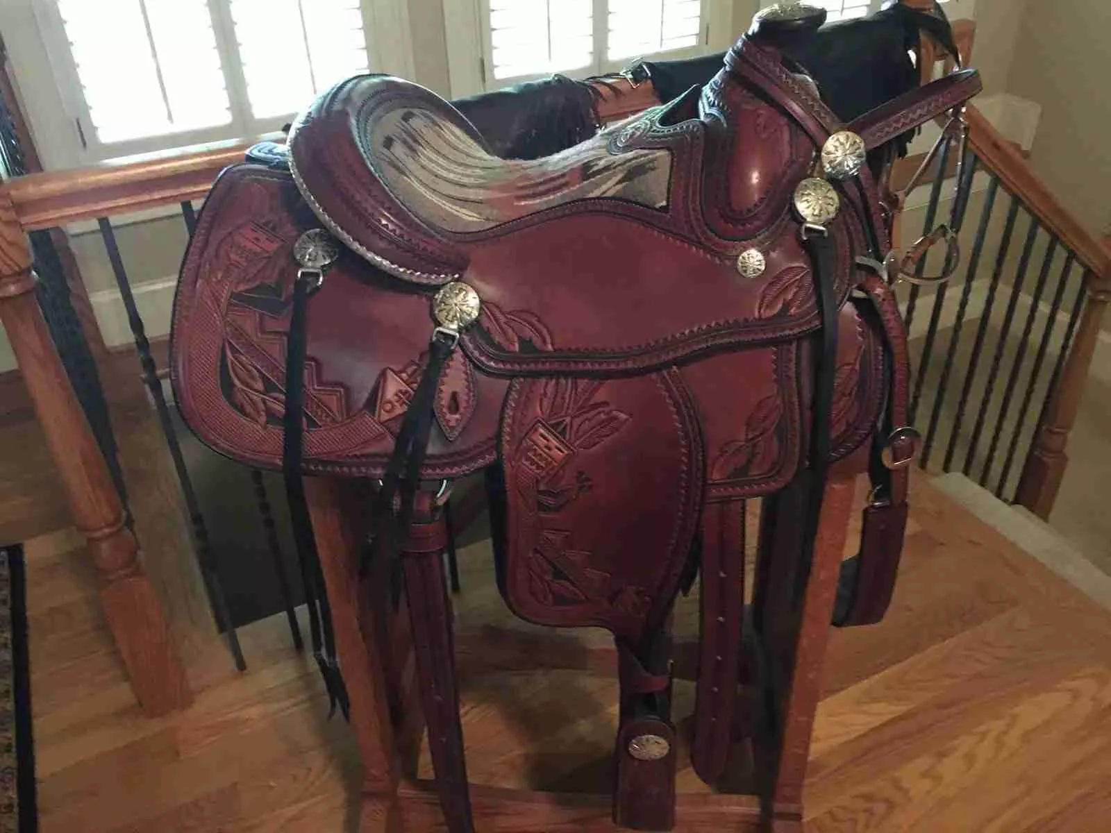 15”Western Saddle by Skyhorse with matching Brest Collar, reins and headstall