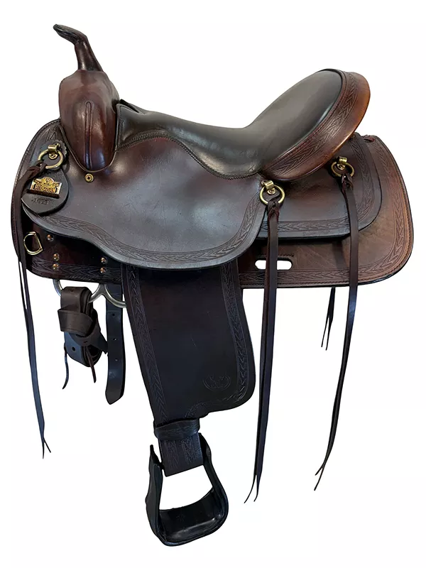 16 Inch Used Big Horn Trail Saddle Wide Tree 1655