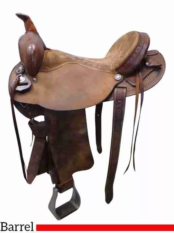 16 Inch Used Circle Y Barrel Saddle 1563