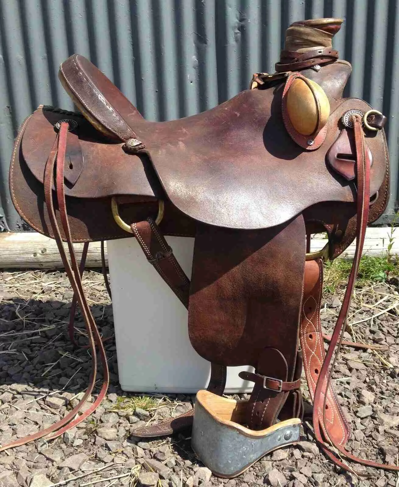 16” Western WADE Roper Saddle WIDE! FQHB