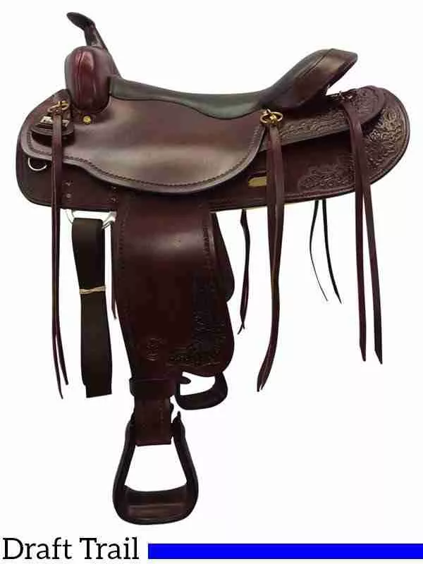 17.5″ H13Big Horn Draft Horse Saddle 1683