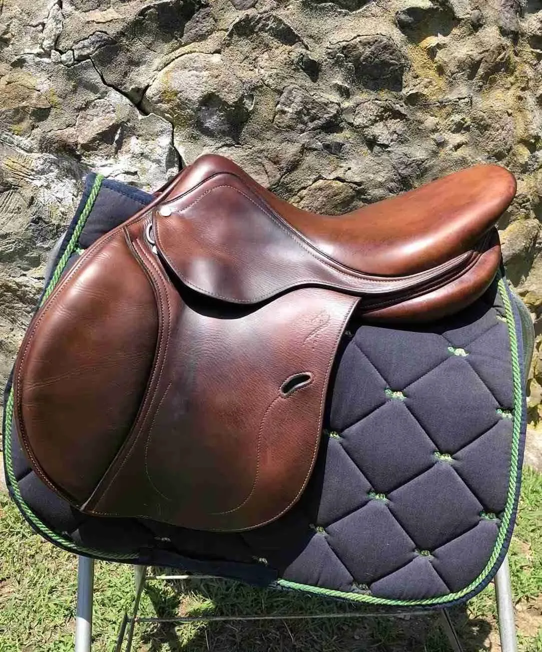 17” Antares Jumping Saddle Full Buffalo Leather