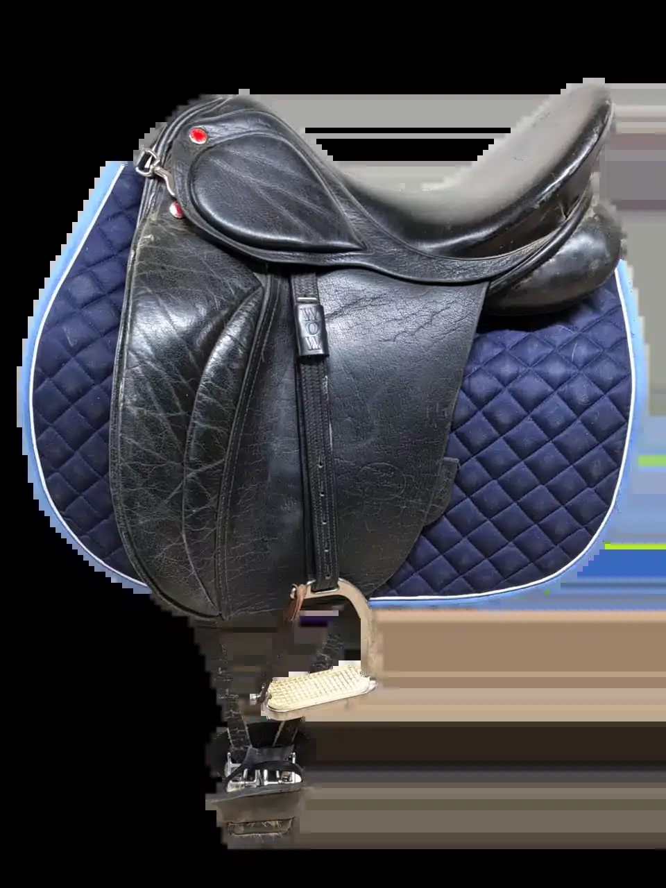 17″ Used Lemke English Dressage Saddle 703-5617