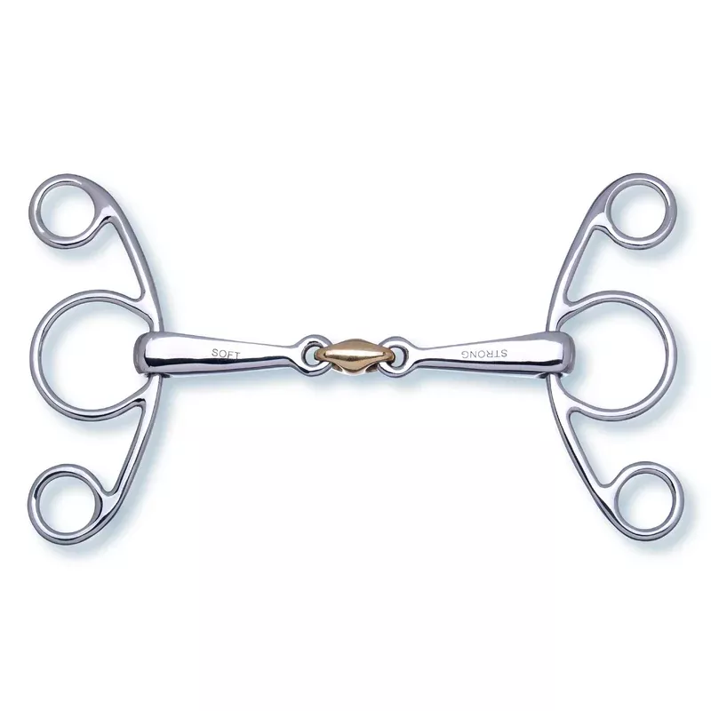 2in1 Butterfly Snaffle double broken