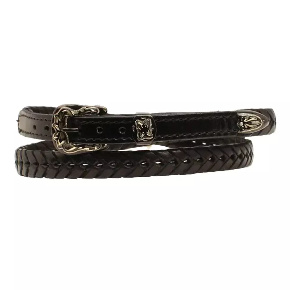 3/8" Leather Laced Hatband
