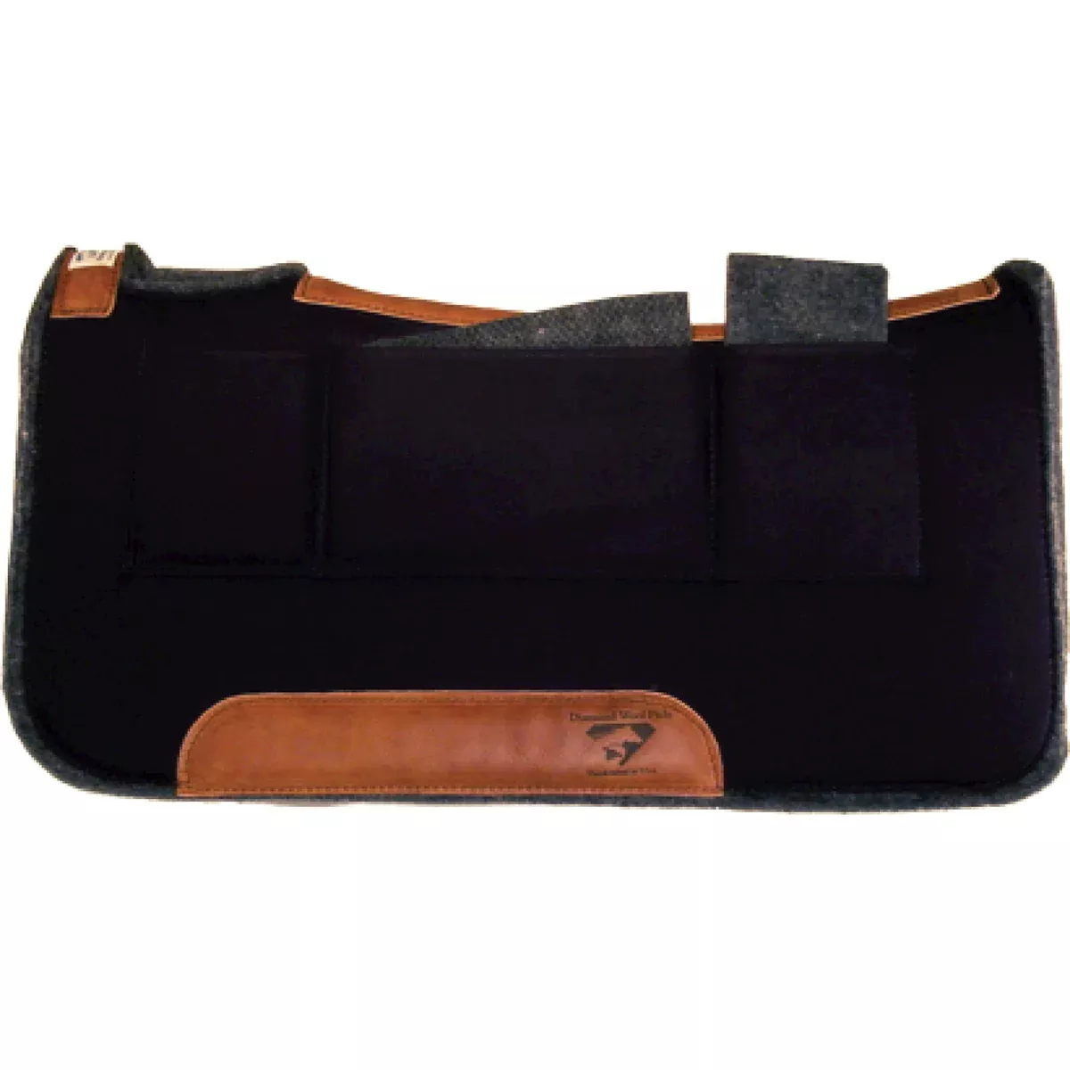 30X30 DIAMOND WOOL CONTOURED RELIEF PAD BLACK