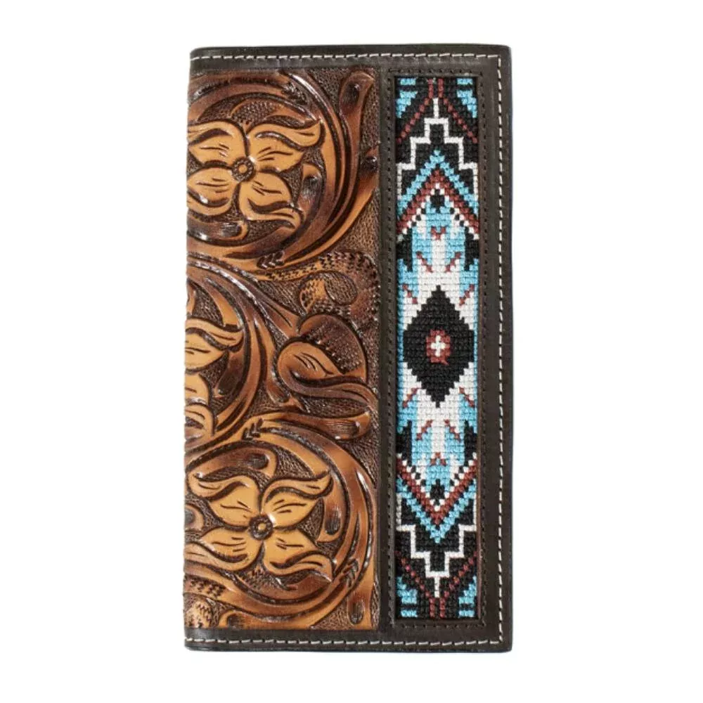 3D Men's Rodeo Hand Tooled Wallet