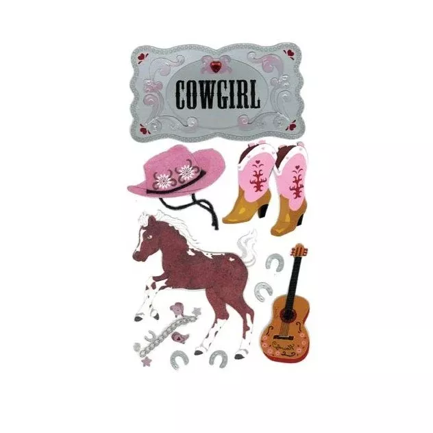 3D Stickers - Cowgirl
