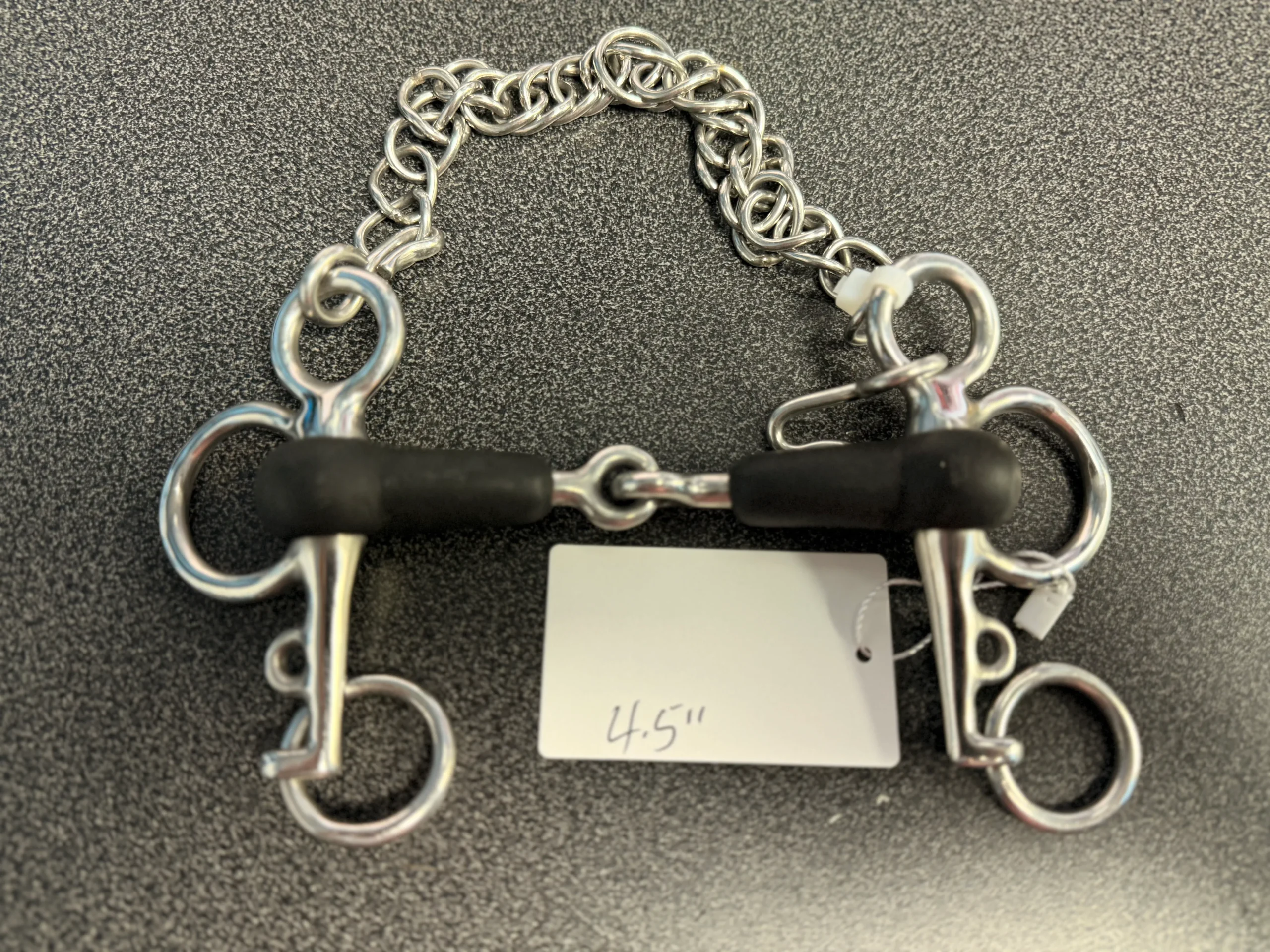 4.5" Rubber Pelham pony bit