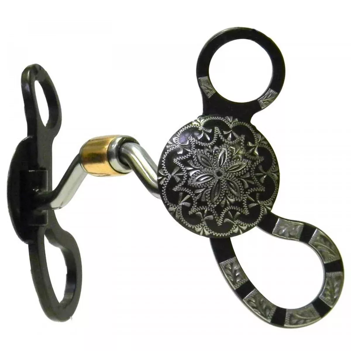 5-1/8" CLASSIC ANTIQUE SANTE FE DAISY HINGED PORT BIT