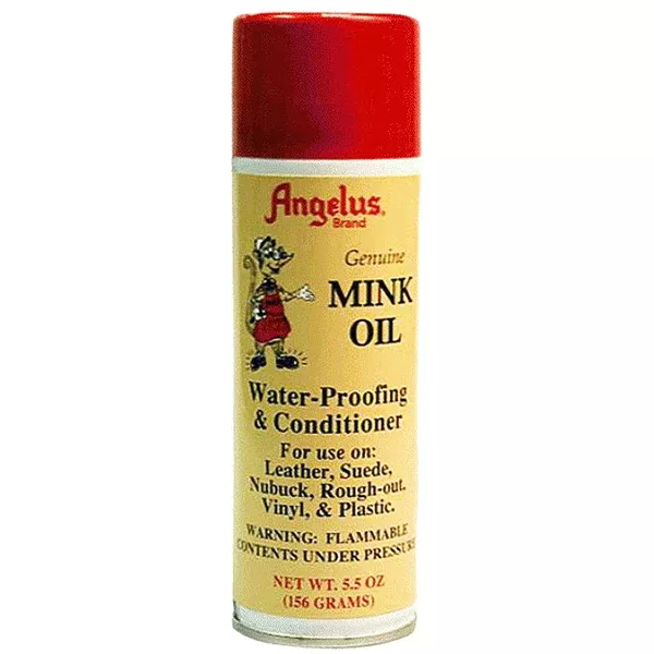 5.5 Oz Angelus Mink Oil Aerosol Suede Leather Water-Proofing Conditioner