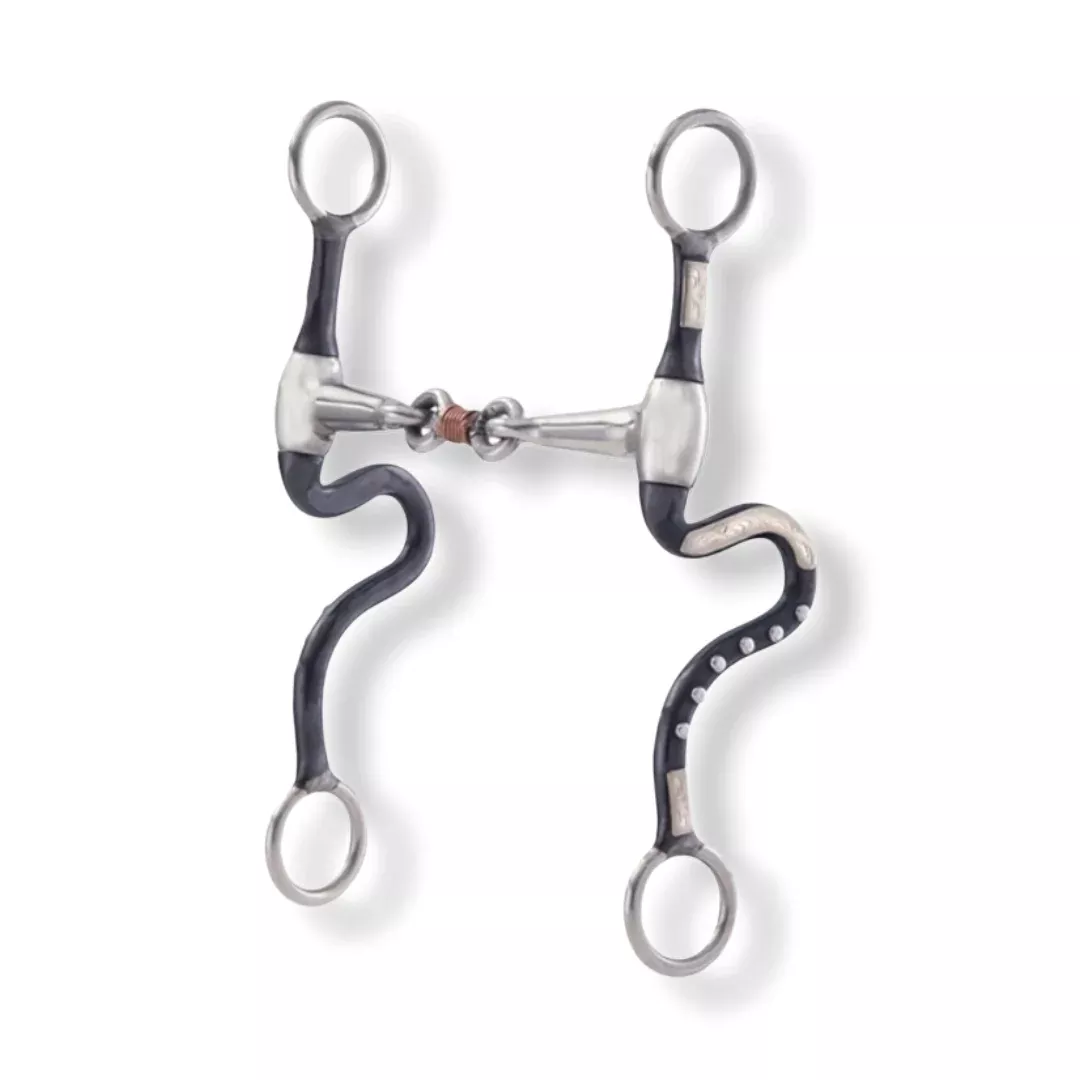5” Black Steel Training Bit with Dog Bone Mouthpiece