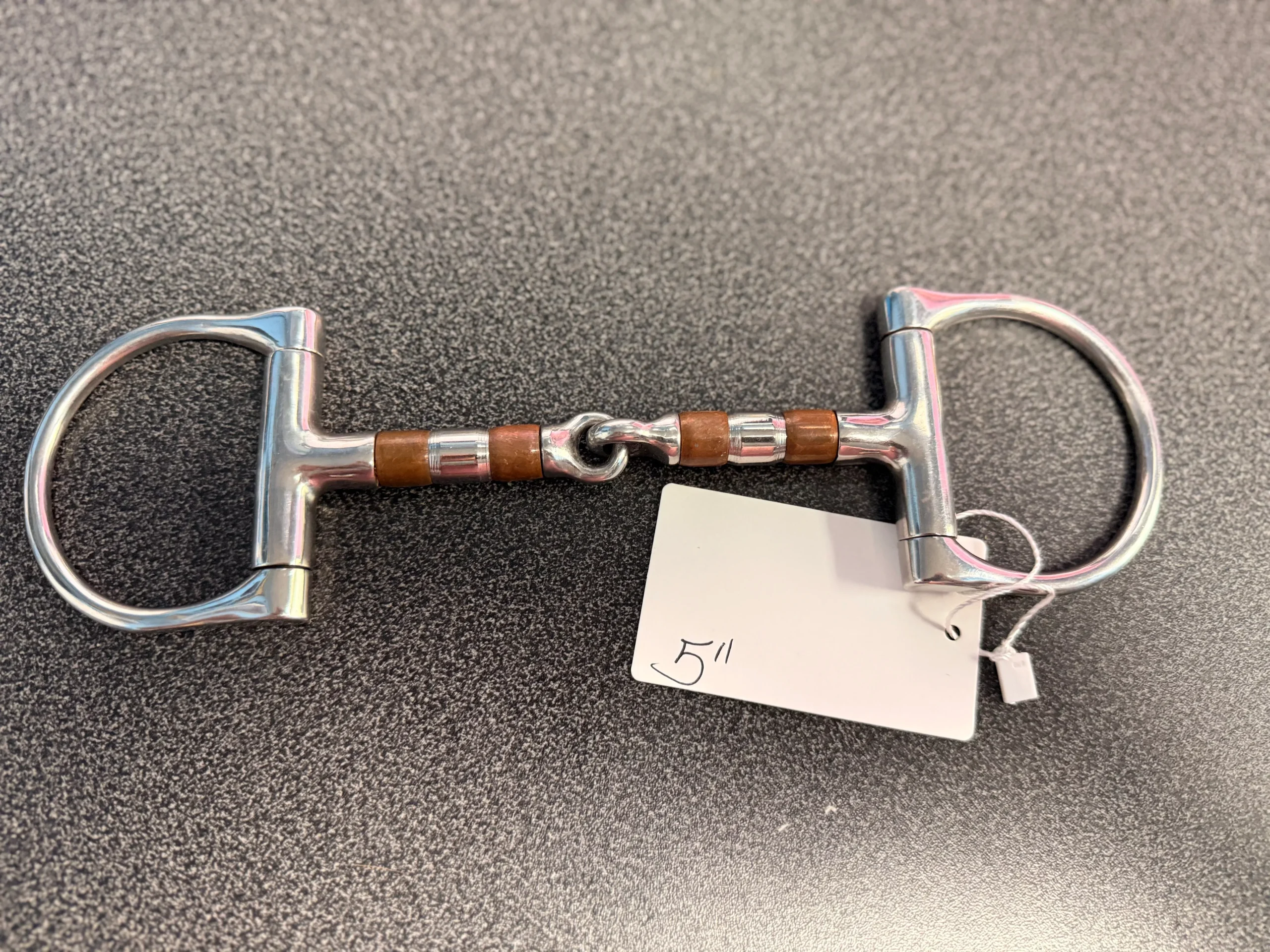 5" D Ring copper roller Snaffle
