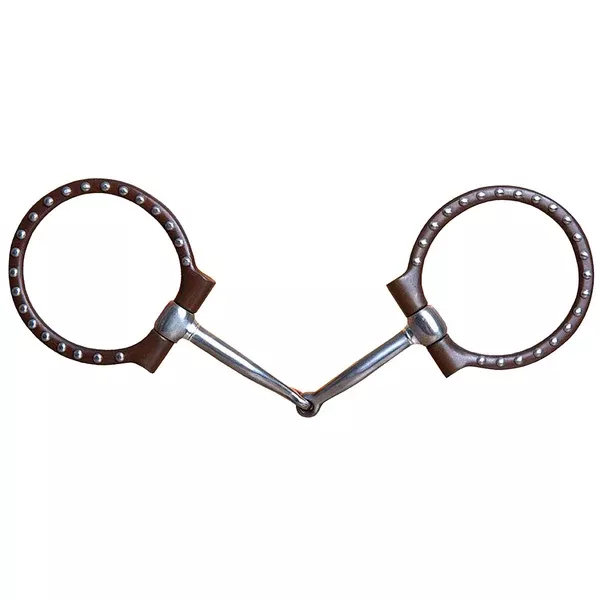 5" Hilason Western Antique Offset Dee Ring Horse Mouth Bit 3"