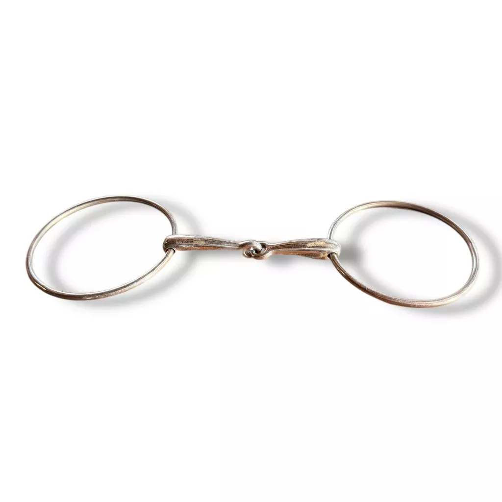 5” Single Joint Snaffle, Big Loose Ring