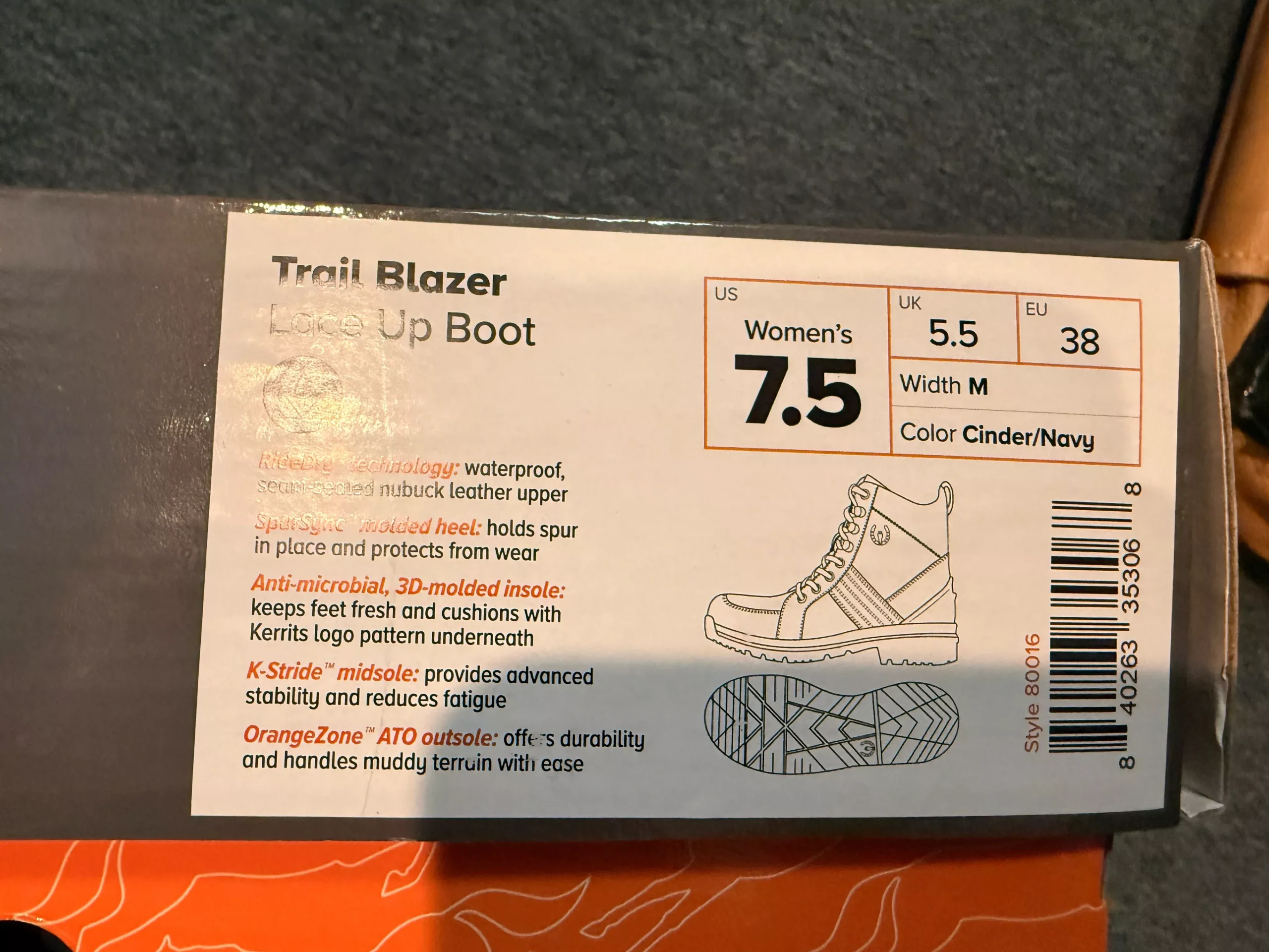 7.5 Kerrits Women's Lace Boots