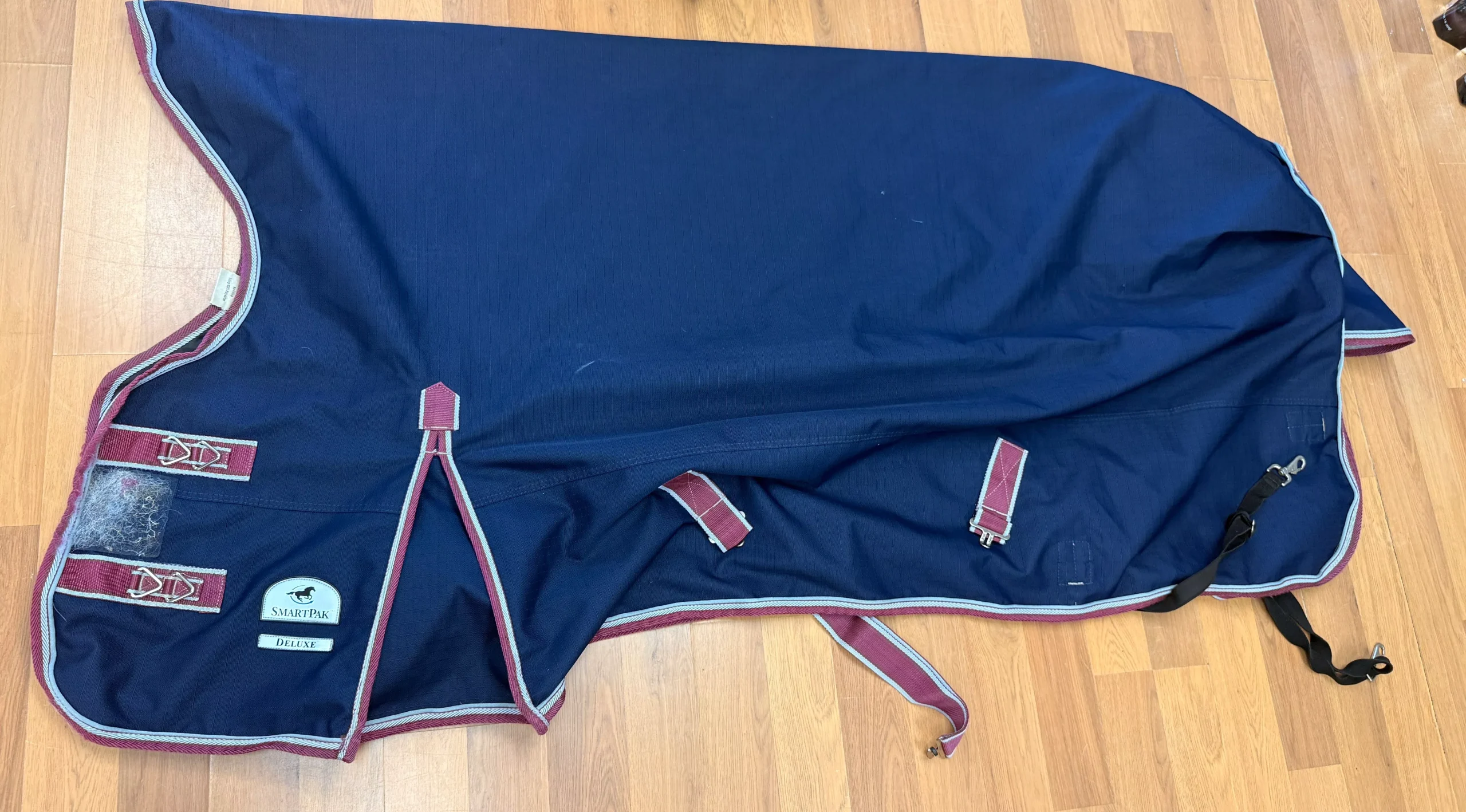 72" Smartpak Deluxe High neck Turn out Navy Maroon piping