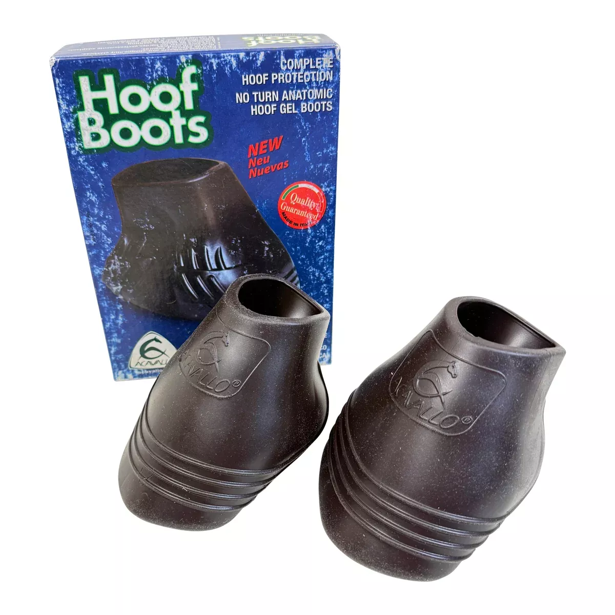 Acavallo No Turn Gel Bell Boots in Brown - Cob