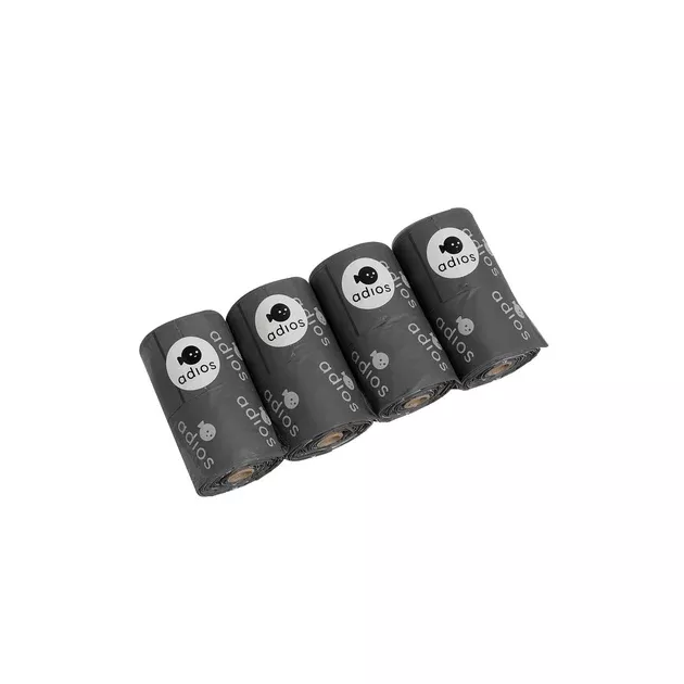 Adios Handle Poo Bags 4 Rolls