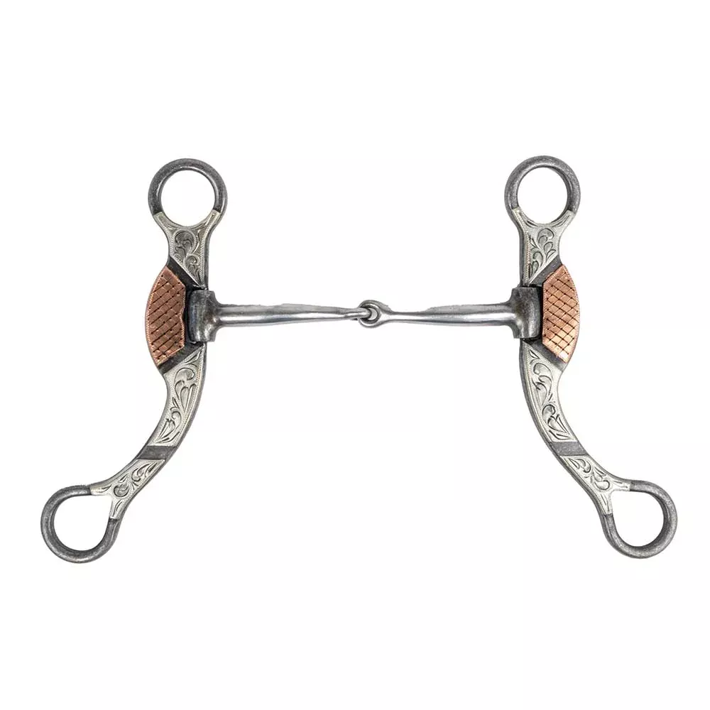 Aged Steel Long Shank Snaffle