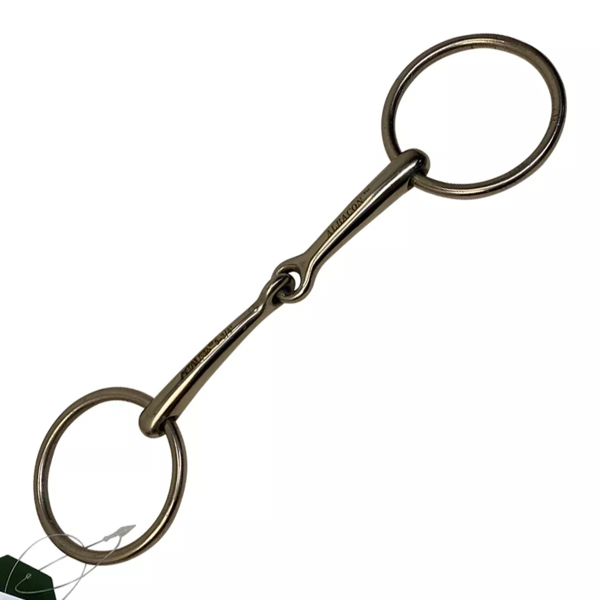 AlBaCon Single Joint Snaffle Bradoon Bit in Stainless Steel - 5.75"