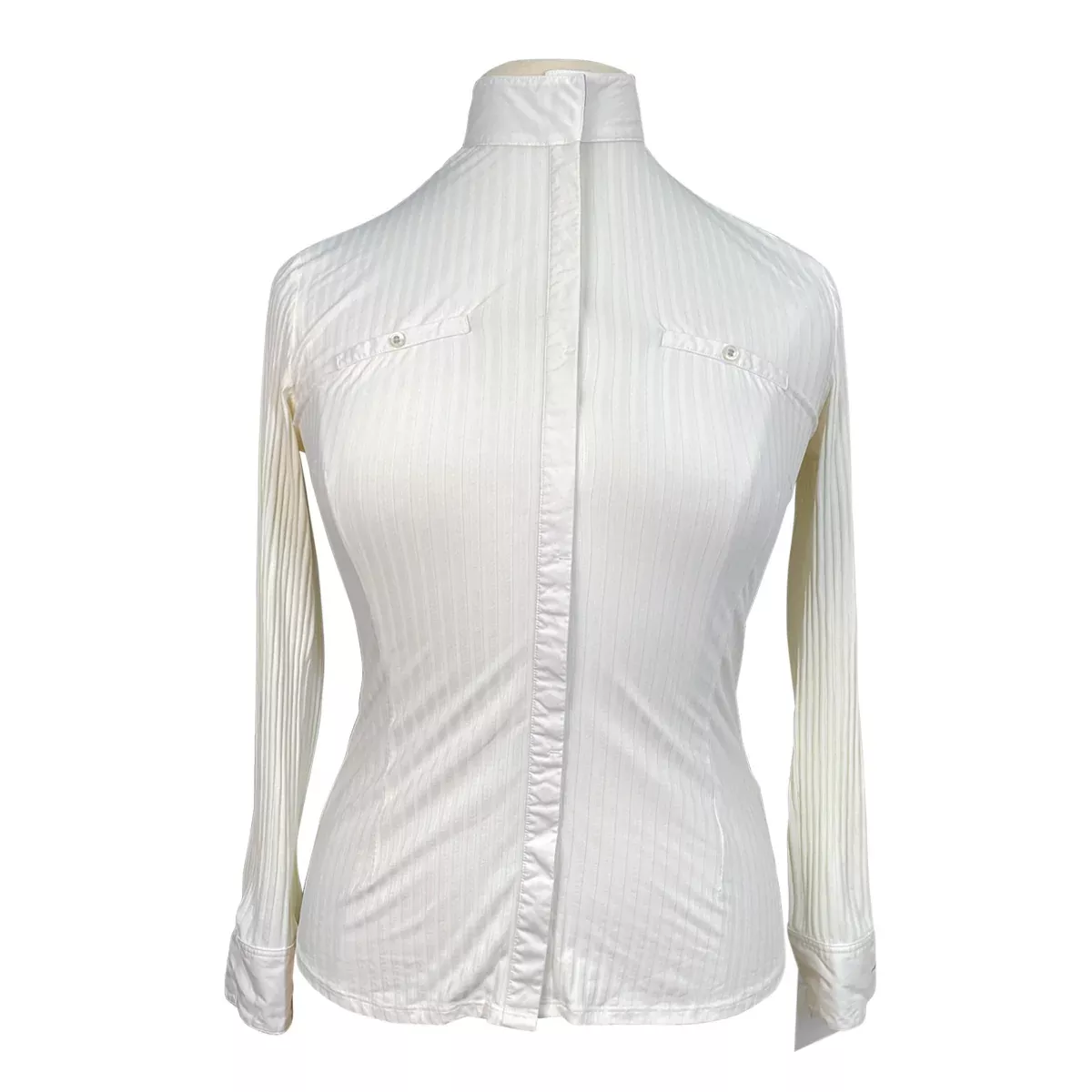Alessandro Albanese 'Aurora' Long Sleeve Shirt in Ivory - Women's Large